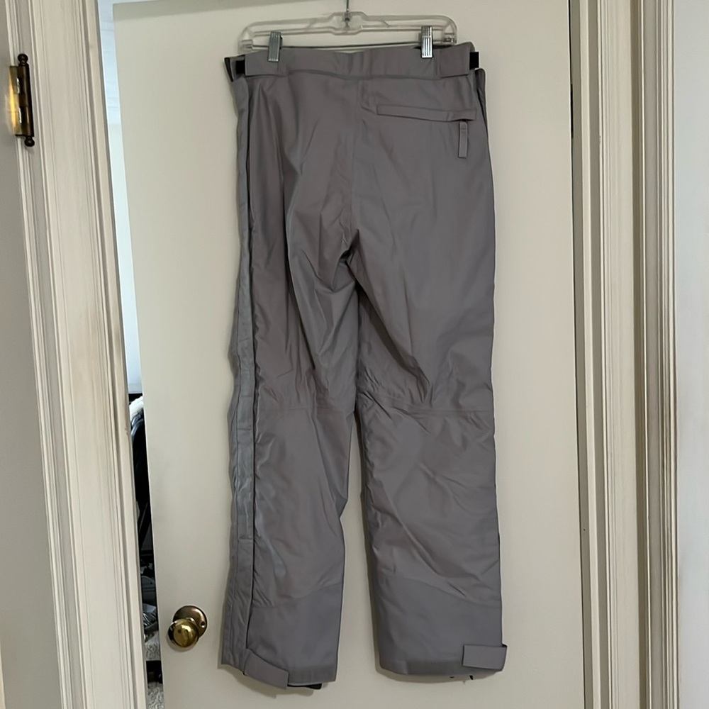 NORTH FACE WOMEN'S HYVENT GREY INSULATED SKI PANTS, DETACHABLE SUSPENDERS SIZE M - Picture 2 of 16